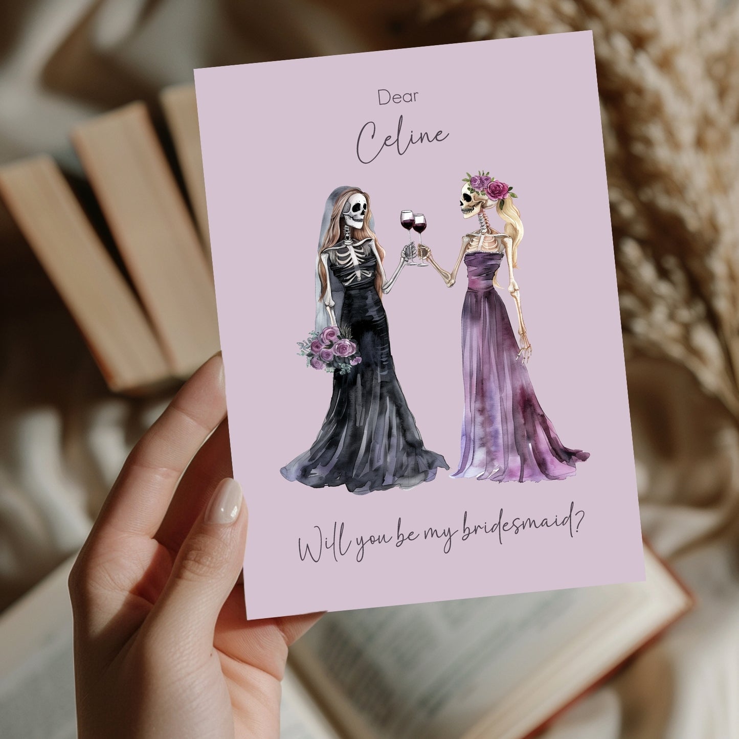 Gothic Bridesmaid Proposal - Will you be my bridesmaid / maid of honor?