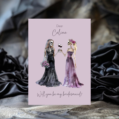 Gothic Bridesmaid Proposal - Will you be my bridesmaid / maid of honor?