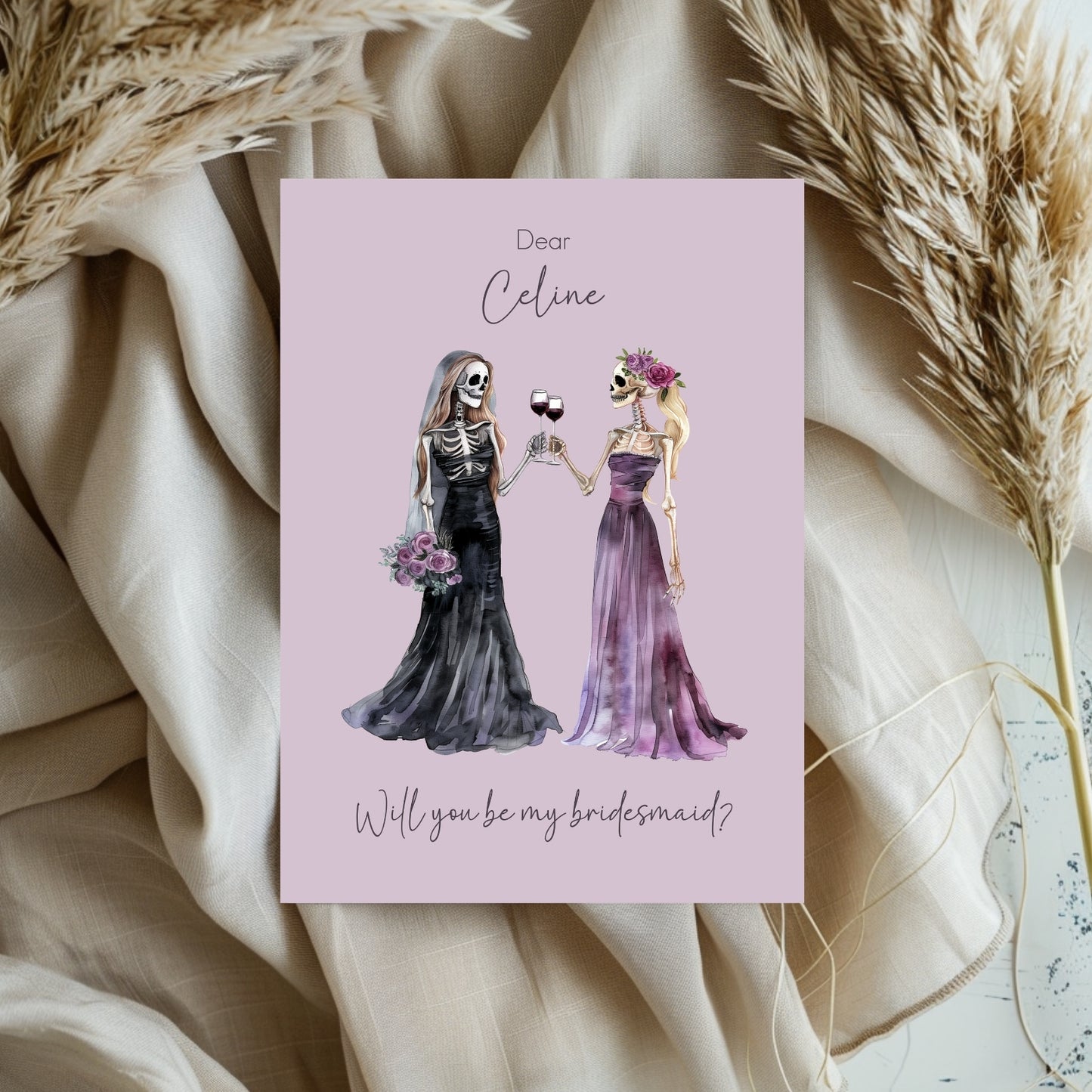 Gothic Bridesmaid Proposal - Will you be my bridesmaid / maid of honor?