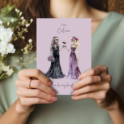 Gothic Bridesmaid Proposal - Will you be my bridesmaid / maid of honor?